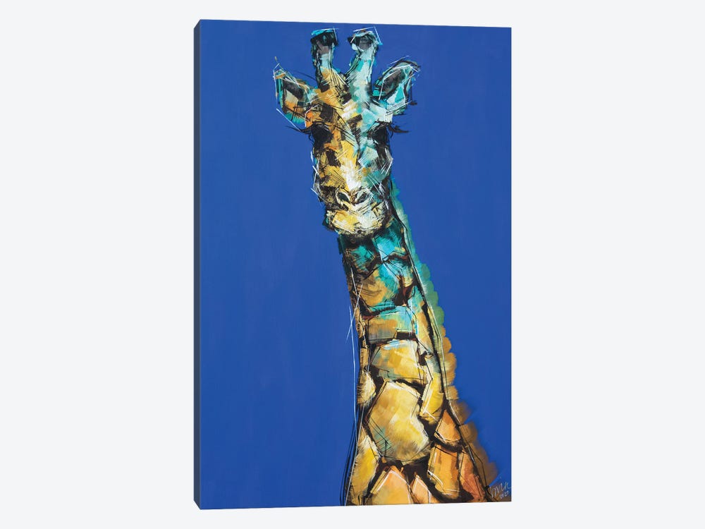 Phil The Giraffe by Bria Hammock 1-piece Canvas Art Print