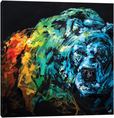 Sam The Bear Canvas Art Print - Bria Hammock