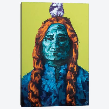 Sitting Bull Canvas Print #BHM38} by Bria Hammock Canvas Art