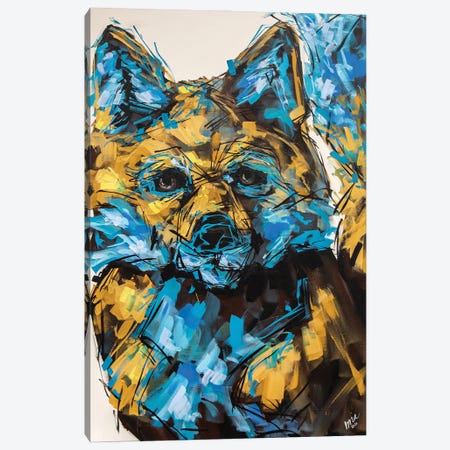 Imogen The Fox Canvas Print #BHM44} by Bria Hammock Canvas Art