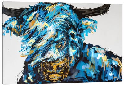 Billie The Highland Canvas Art Print - Highland Cow Art