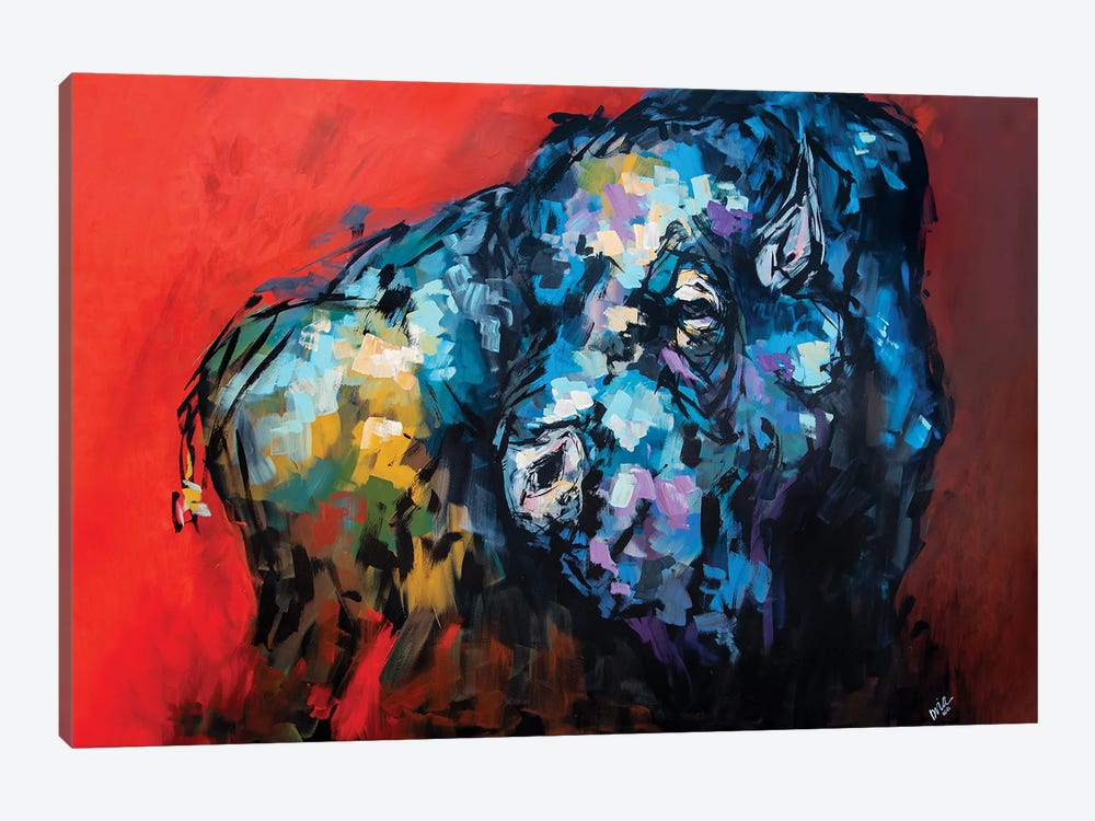 Wally The Bison by Bria Hammock 1-piece Art Print