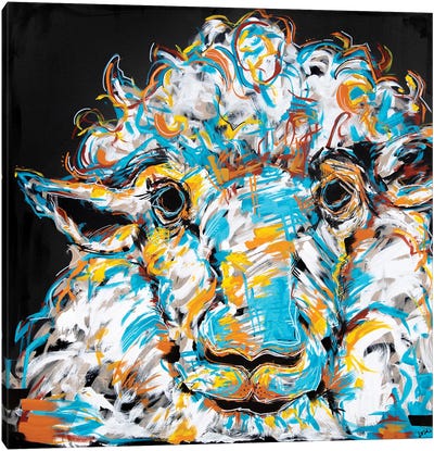 Marty The Sheep Canvas Art Print - Bria Hammock