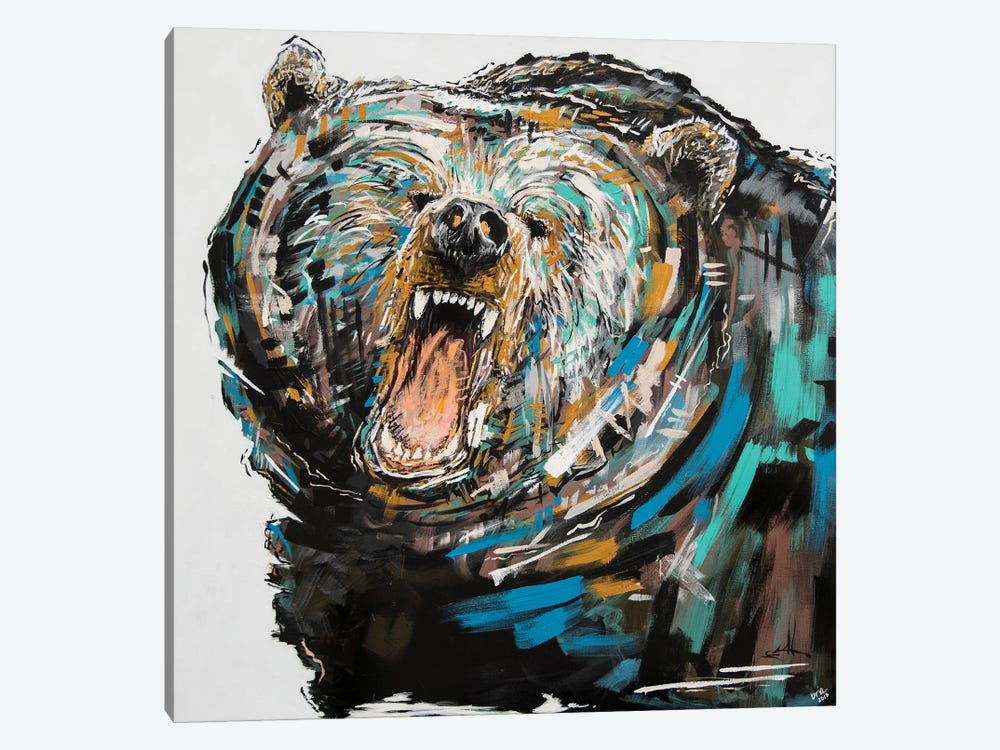 Phillip The Bear by Bria Hammock 1-piece Art Print