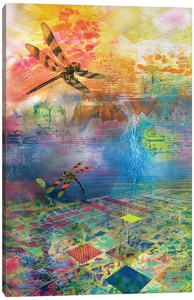 Dragonflies Canvas Art Print - Refreshing Workspace