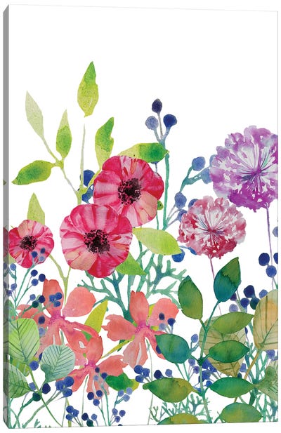 Flowers V Canvas Art Print