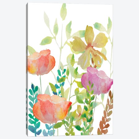 Field Flowers Canvas Print #BHS7} by Boho Hue Studio Canvas Art Print