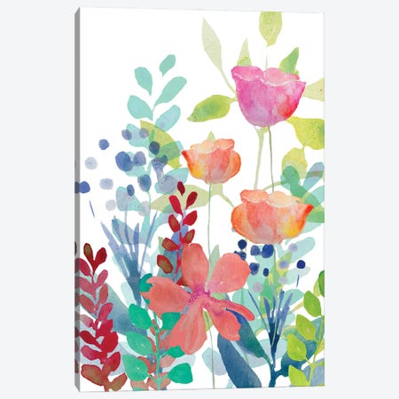 Florals Canvas Print #BHS9} by Boho Hue Studio Canvas Artwork
