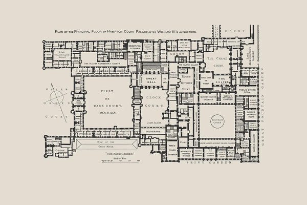Bibliotography: Hampton Court Palace Floorplan by Bibliotography