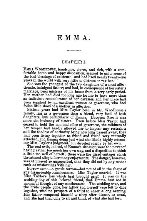 Emma By Jane Austen Book Page