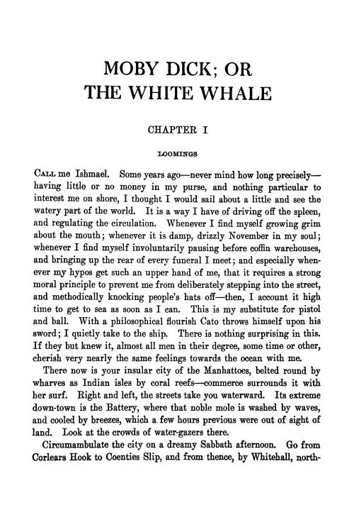 Moby Dick By Herman Melville