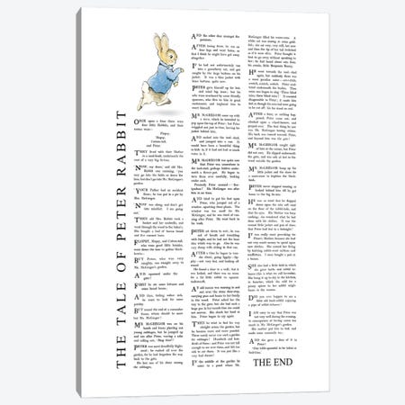 Peter Rabbit By Beatrix Potter Canvas Print #BIB40} by Bibliotography Art Print