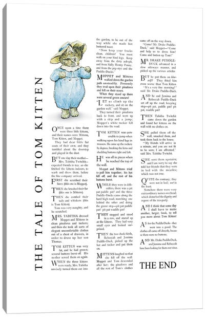 Tom Kitten By Beatrix Potter Canvas Art Print - Author & Journalist Art