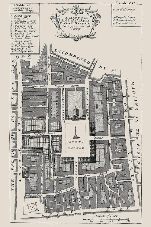 Covent Garden Street Map