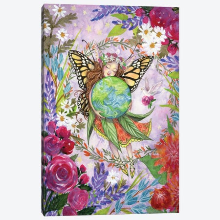 Earth Love Canvas Print #BIE20} by Sara Burrier Canvas Artwork