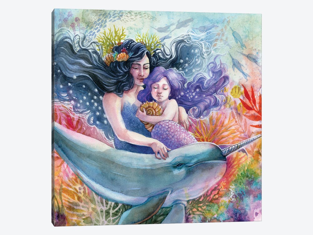 Embrace The Magic Mermaid by Sara Burrier 1-piece Art Print