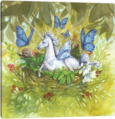 Morpheous Unicorn Canvas Art Print - Unicorn Art