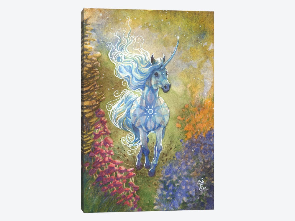 Orbit Unicorn by Sara Burrier 1-piece Canvas Art