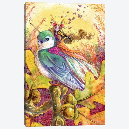 Sparrows Song Canvas Print #BIE67} by Sara Burrier Art Print
