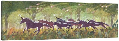 The Gallop Unicorn Canvas Art Print - Sara Burrier