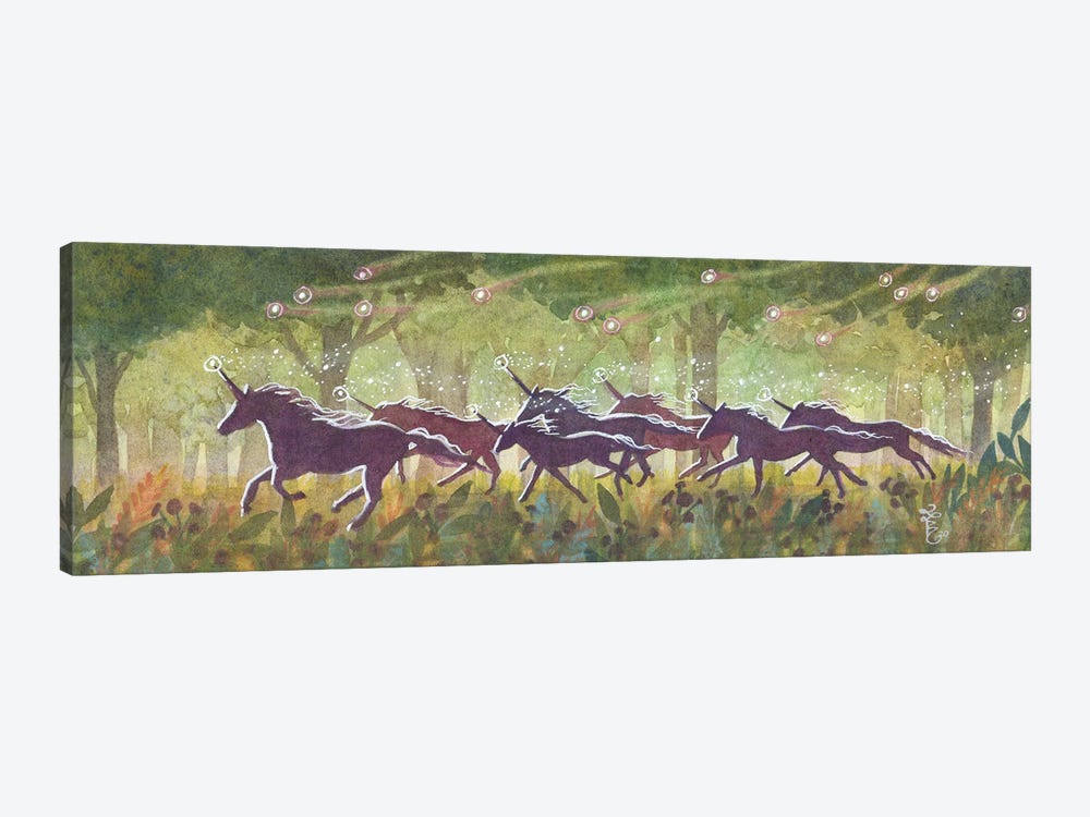 The Gallop Unicorn by Sara Burrier 1-piece Canvas Wall Art