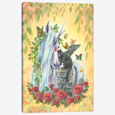 Unity Unicorn Unicorn Canvas Print #BIE84} by Sara Burrier Canvas Print