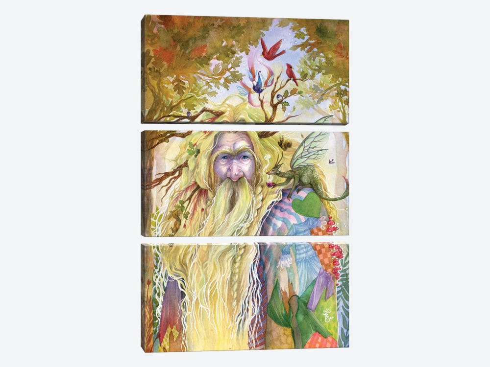 Willow And Oak Fairy by Sara Burrier 3-piece Canvas Artwork