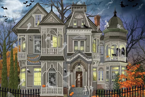 Houses: Halloween House by Bigelow Illustrations