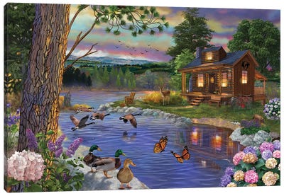 Peace River Canvas Art Print