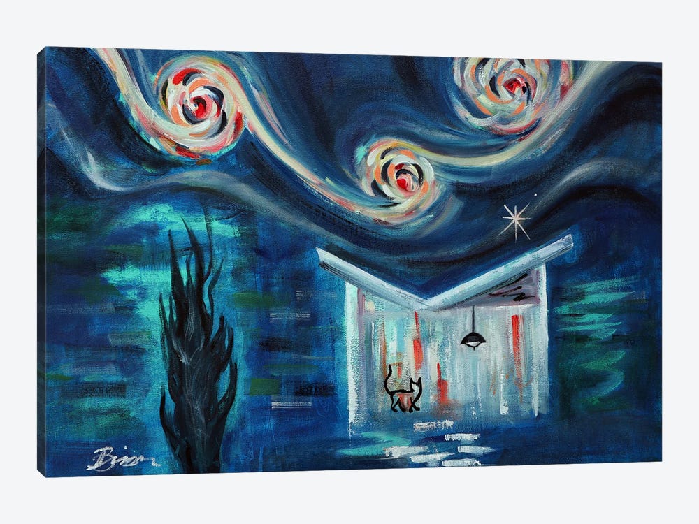 Uptown Starry Night by Angela Bisson 1-piece Canvas Artwork