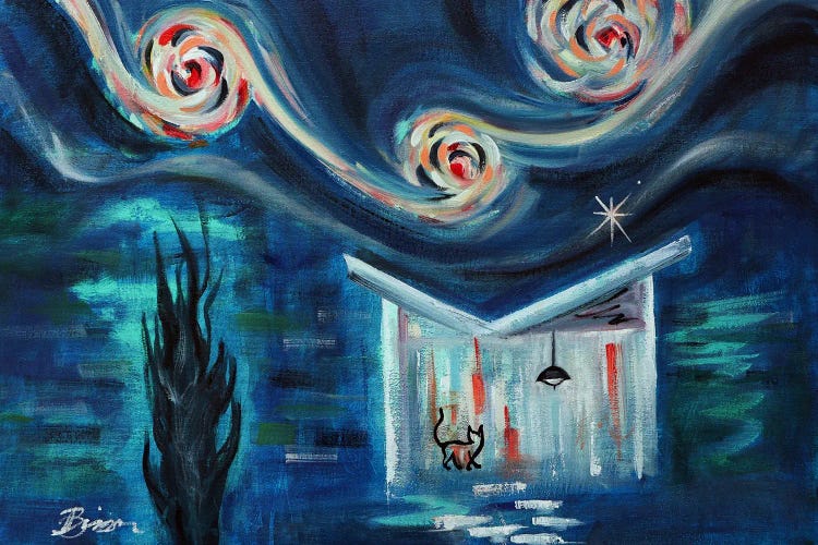 Uptown Starry Night by Angela Bisson wall art