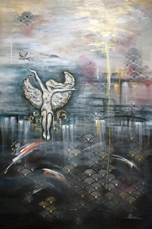 Art Deco Angel I by Angela Bisson wall art