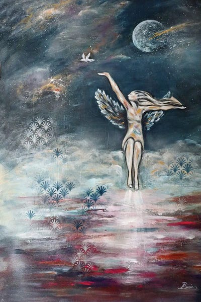 Angela Bisson: Art Deco Angel II by Angela Bisson