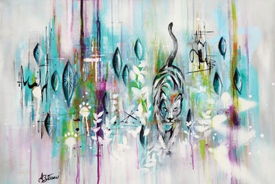 In The Wild I by Angela Bisson framed canvas print