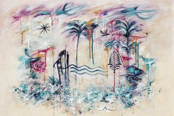 Angela Bisson: Kokomo VIII Art Deco Tropical by Angela Bisson