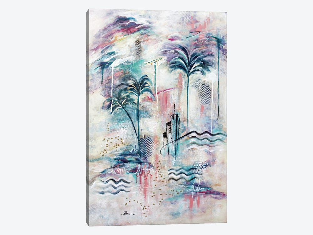 Kokomo V Art Deco Tropical by Angela Bisson 1-piece Canvas Print