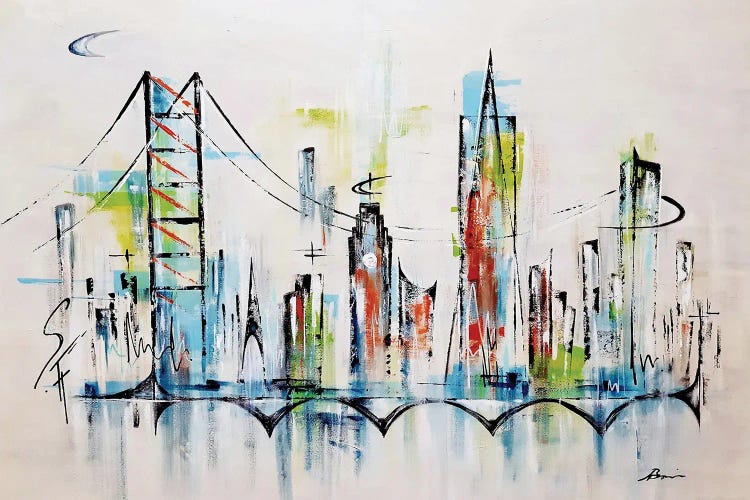 Midcentury San Francisco II by Angela Bisson wall art