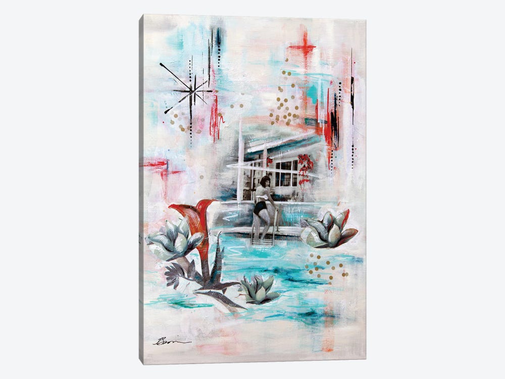 Palm Springs With Love II by Angela Bisson 1-piece Canvas Artwork