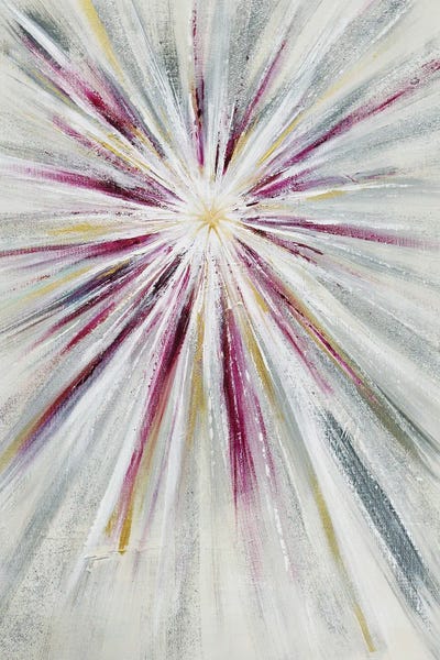 Angela Bisson: Starburst Fuschia Pink IV by Angela Bisson