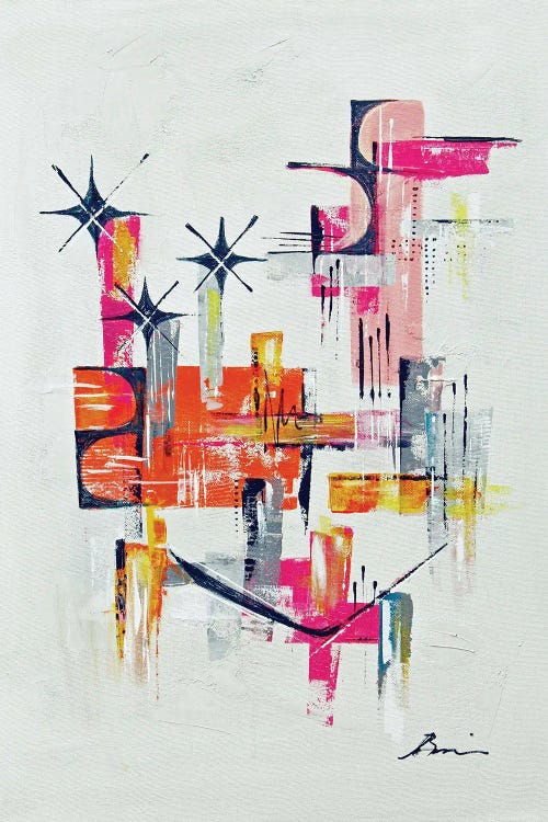 Stella XVII Midcentury Starburst by Angela Bisson wall art