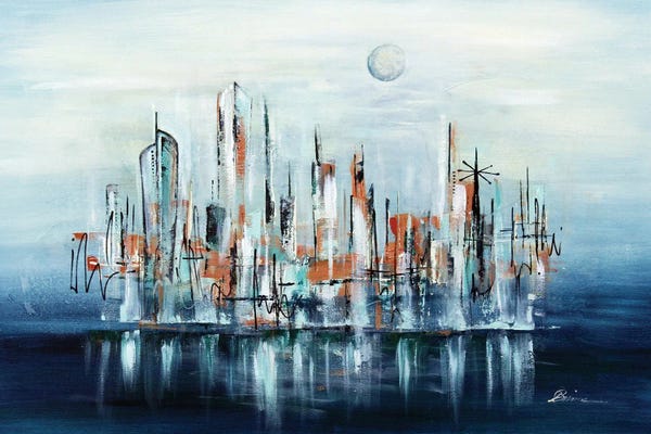 Angela Bisson: Midcentury Skyline Uptown XXXI by Angela Bisson