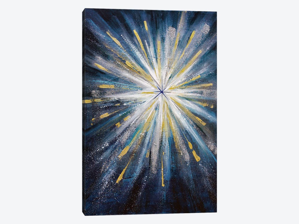 Midcentury Starburst III by Angela Bisson 1-piece Canvas Wall Art