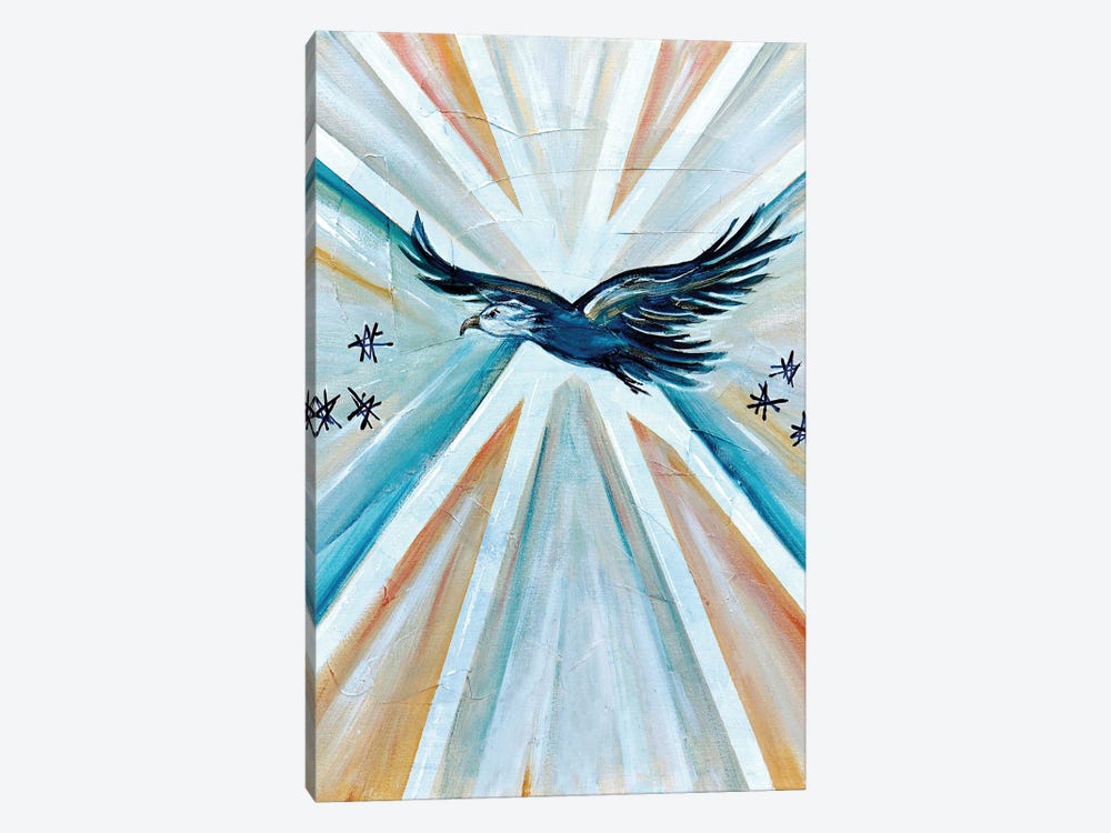 Art Deco Eagle Freedom by Angela Bisson 1-piece Art Print