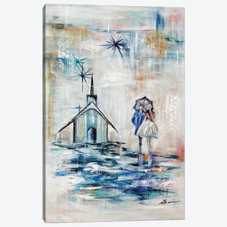 Chapel Of Love Midcentury Abstract Canvas Print #BIS4} by Angela Bisson Canvas Art