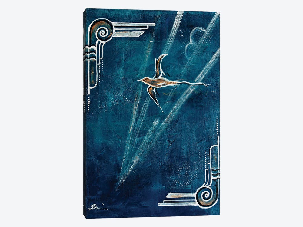 Art Deco Swallow by Angela Bisson 1-piece Art Print
