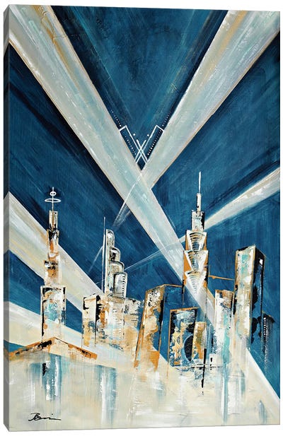 Art Deco Metropolis Canvas Art Print - Angela Bisson