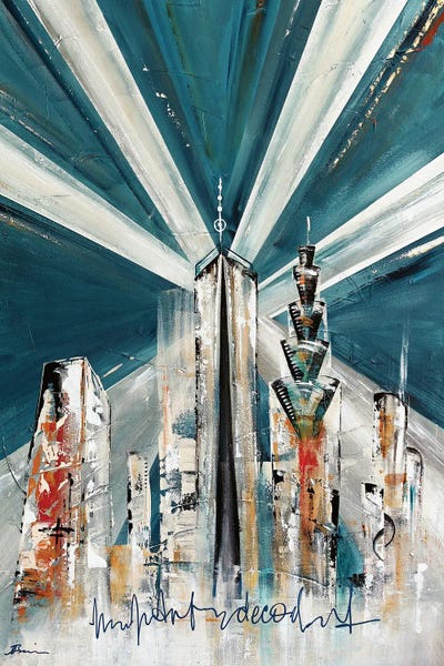 Angela Bisson: Art Deco Metropolis X by Angela Bisson