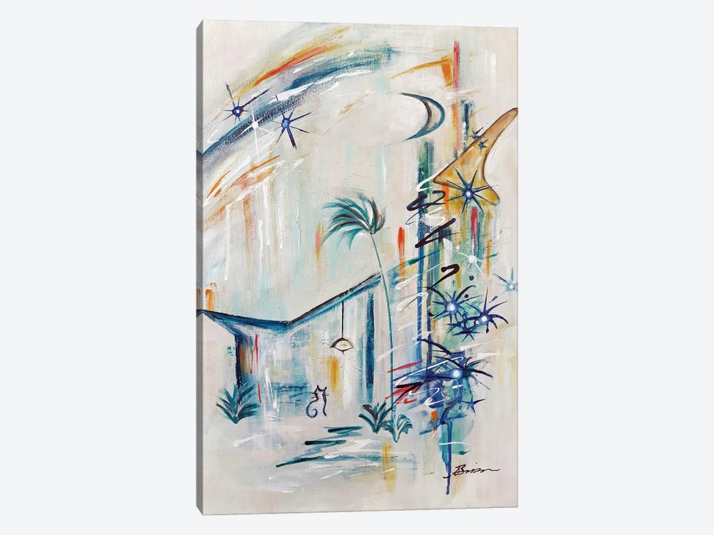 Midcentury Modern Bliss I by Angela Bisson 1-piece Canvas Art Print