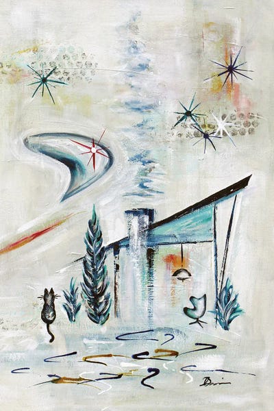 Midcentury Modern Bliss II by Angela Bisson canvas print