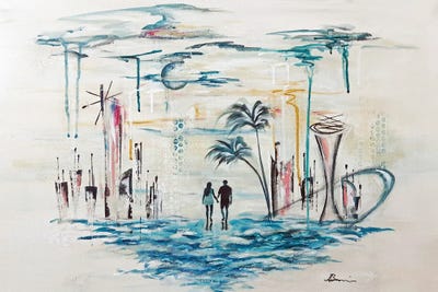 Midcentury Daydream by Angela Bisson canvas print